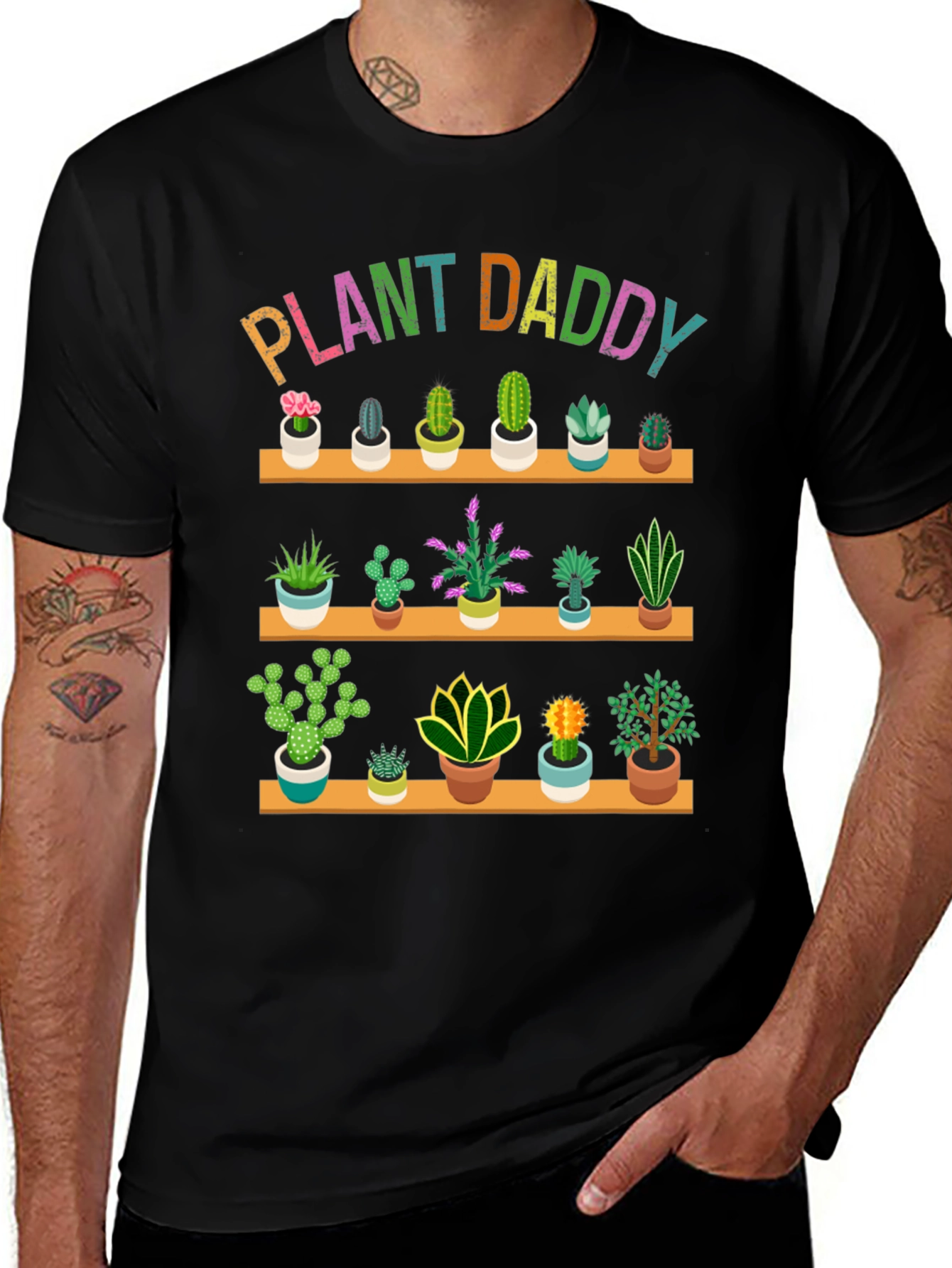 Plant Daddy Graphic Tee - Cactus Lover Shirt