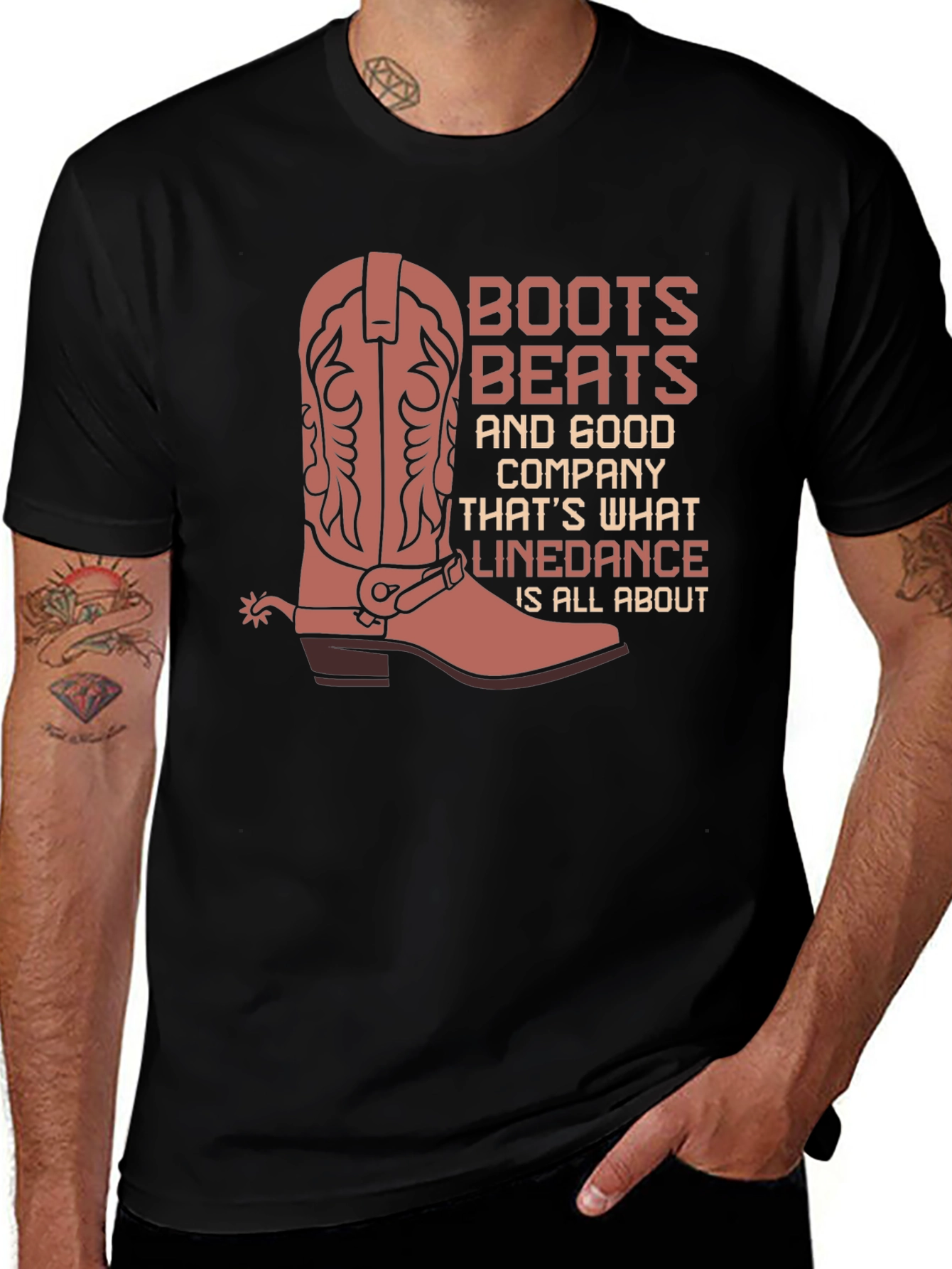 Variant 23 of Line Dance Boots T-Shirt