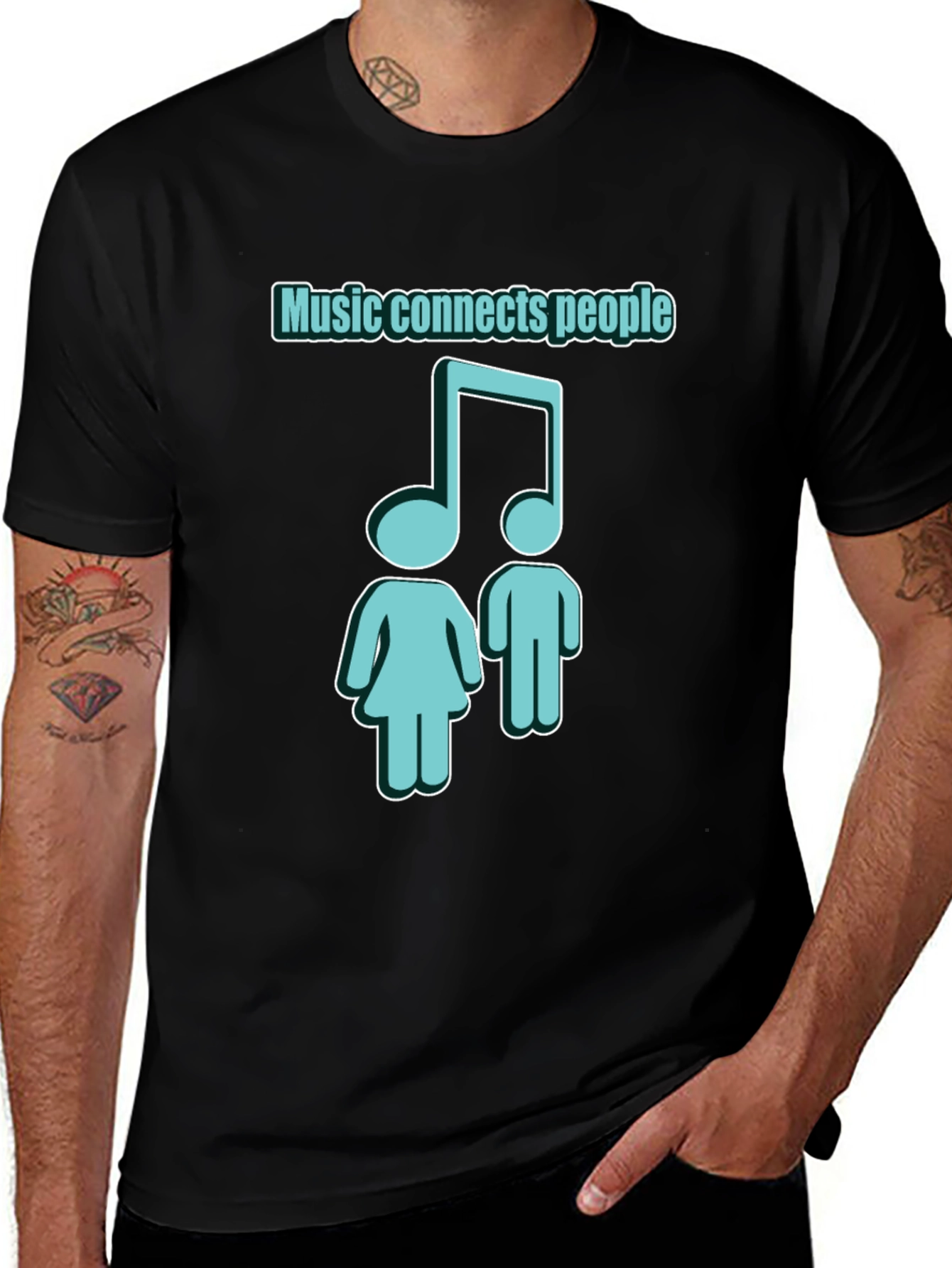 Variant 10 of Music Connects People T-Shirt