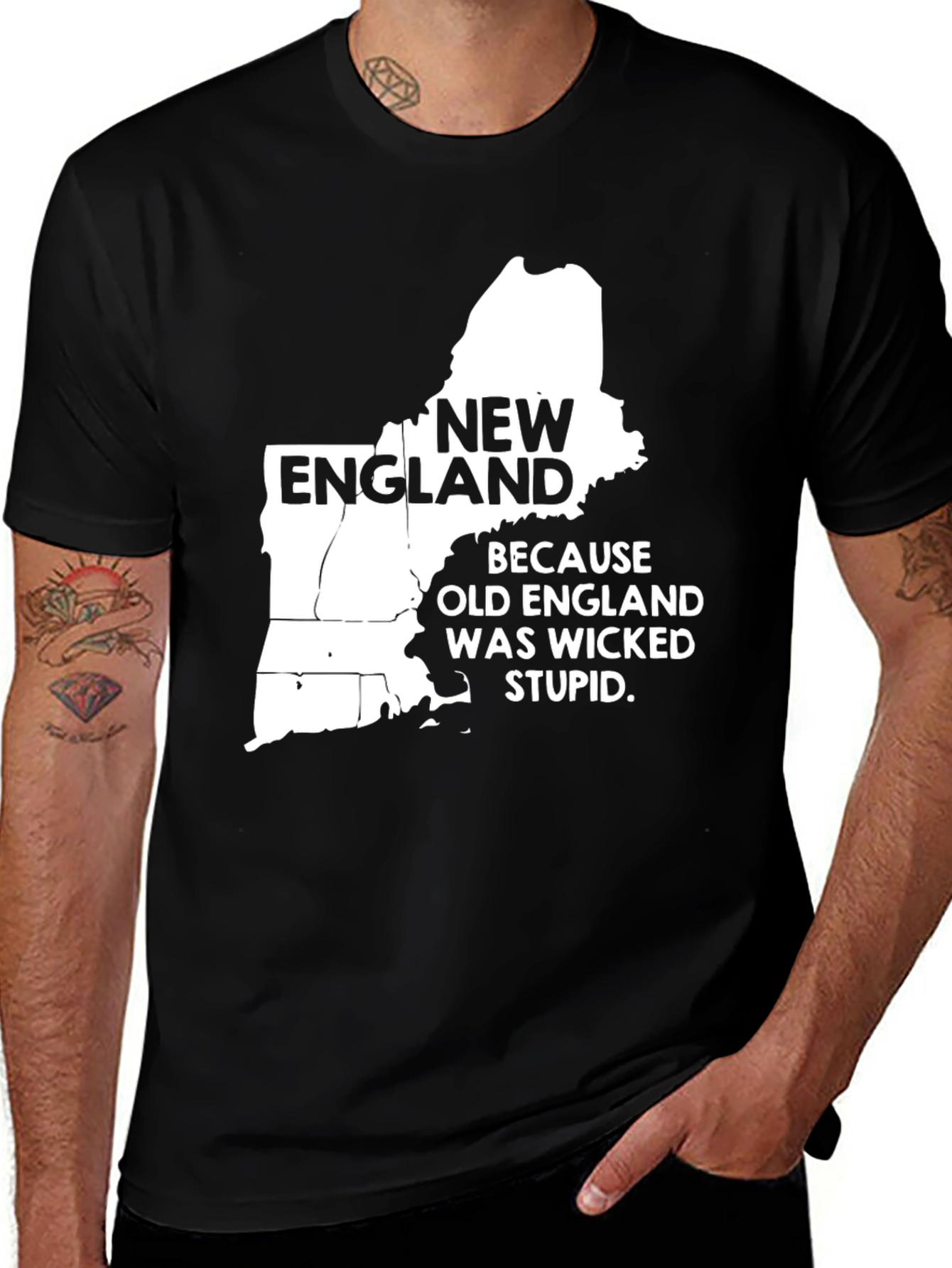 New England Funny Graphic T-Shirt