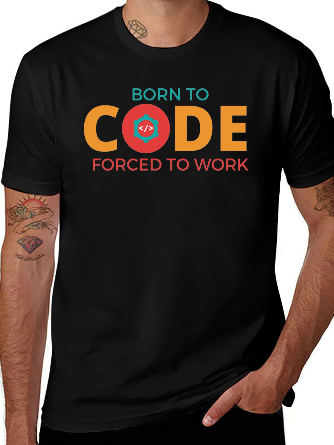 Variant 9 of Born to Code T-Shirt - Programmer Gift