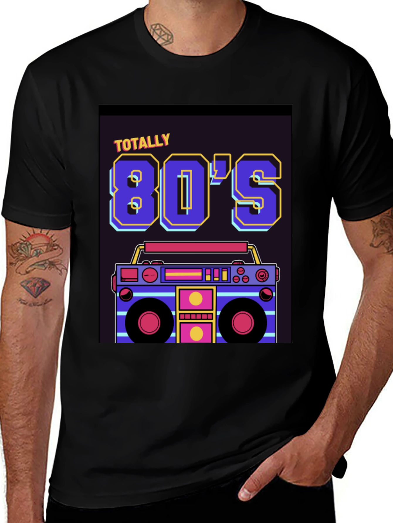 Variant 14 of Totally 80's Retro Boombox Graphic T-Shirt