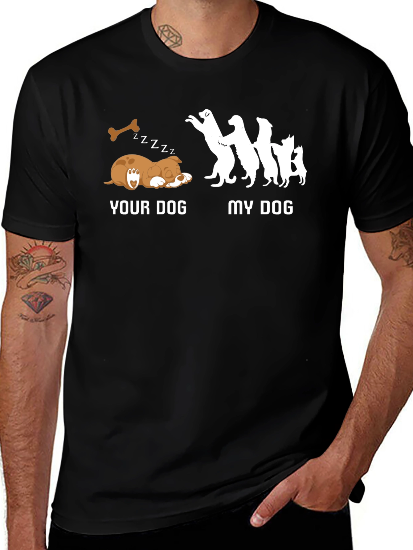 Variant 15 of Your Dog vs. My Dog Funny Graphic Tee