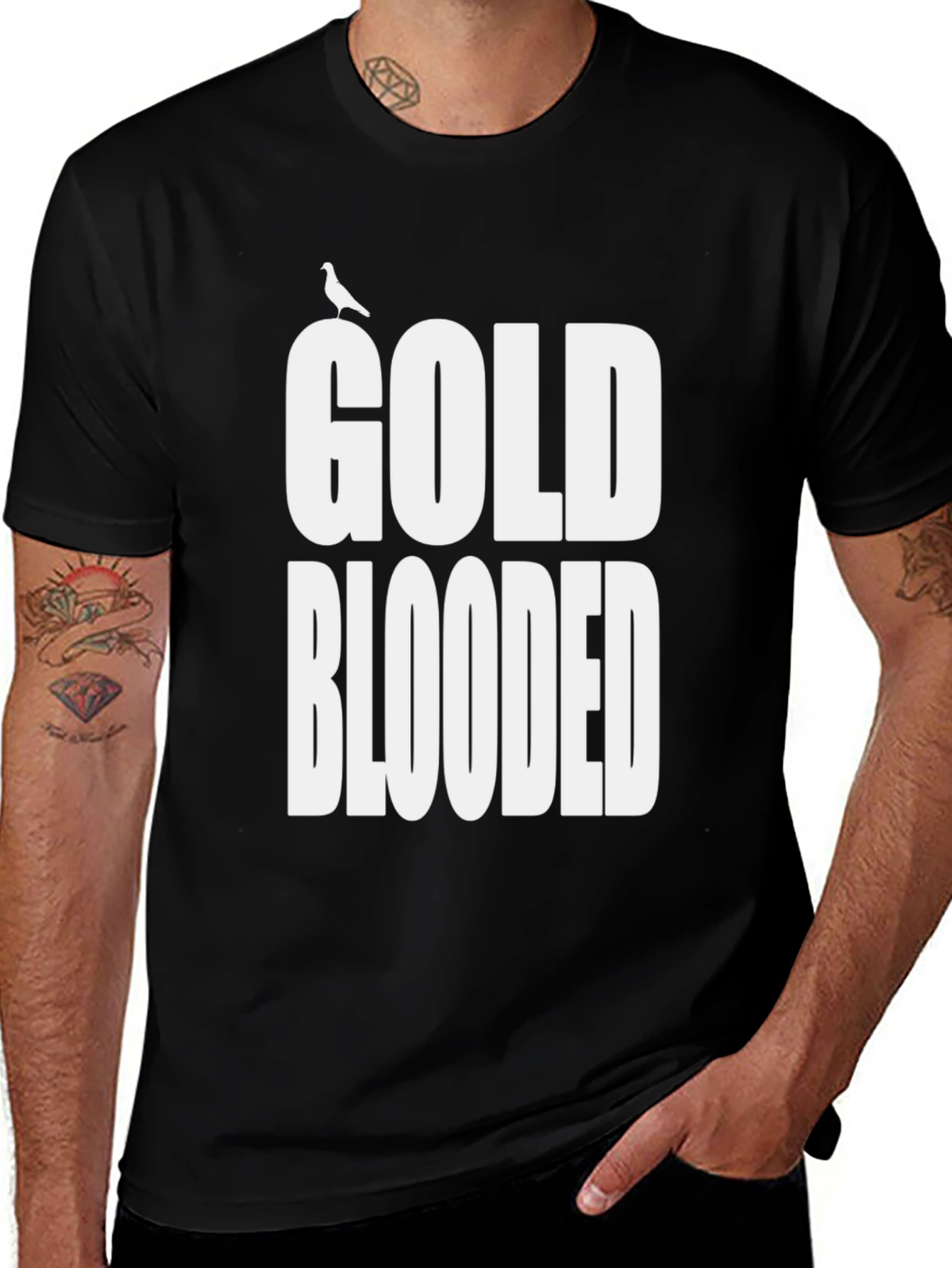 Variant 15 of Gold Blooded Graphic Tee - Stylish Mens T-Shirt