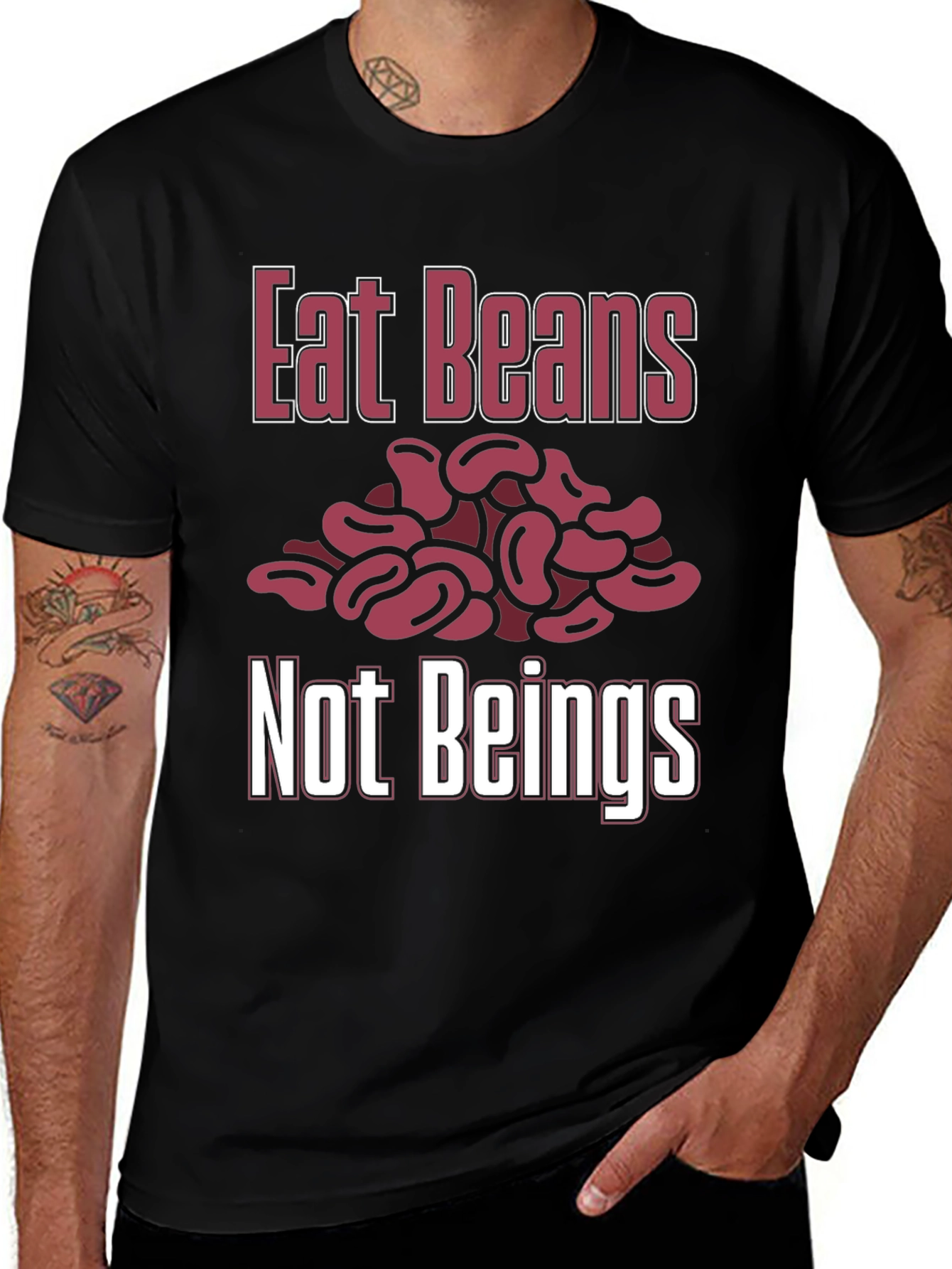 Variant 19 of Eat Beans Not Beings Graphic T-Shirt