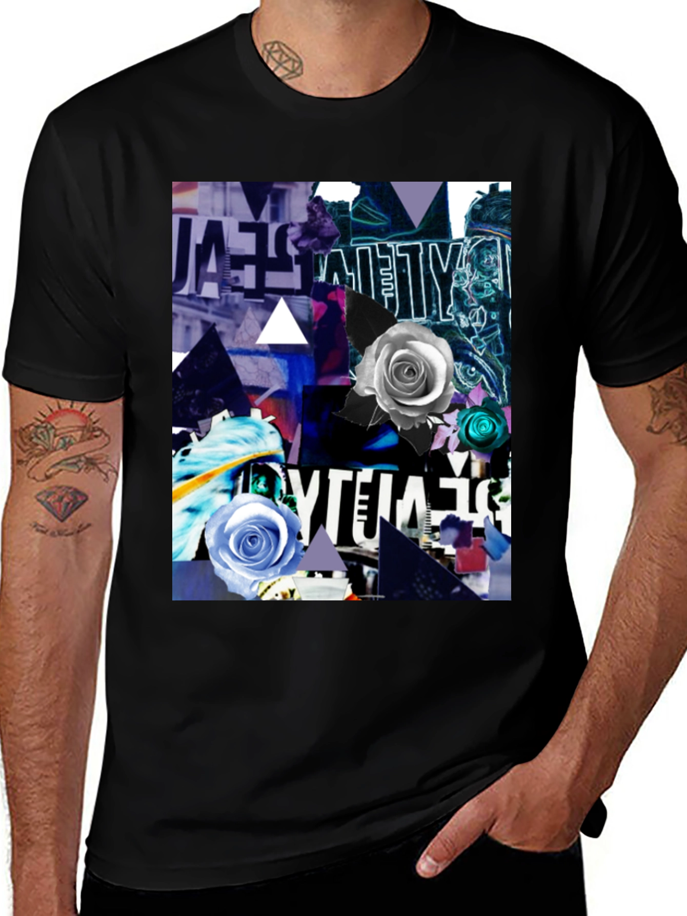 Variant 30 of Abstract Rose Graphic T-Shirt
