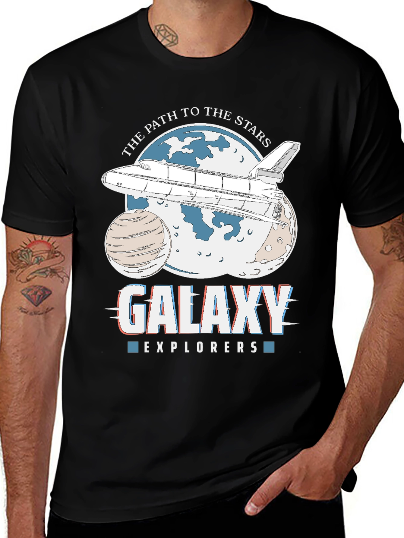 Variant 25 of Galaxy Explorers Space Shuttle Graphic Tee