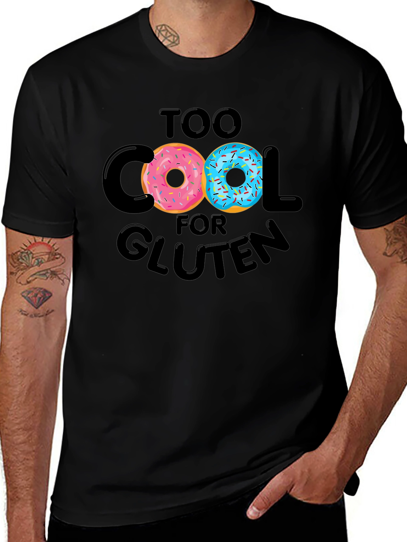 Too Cool for Gluten Donut T-Shirt