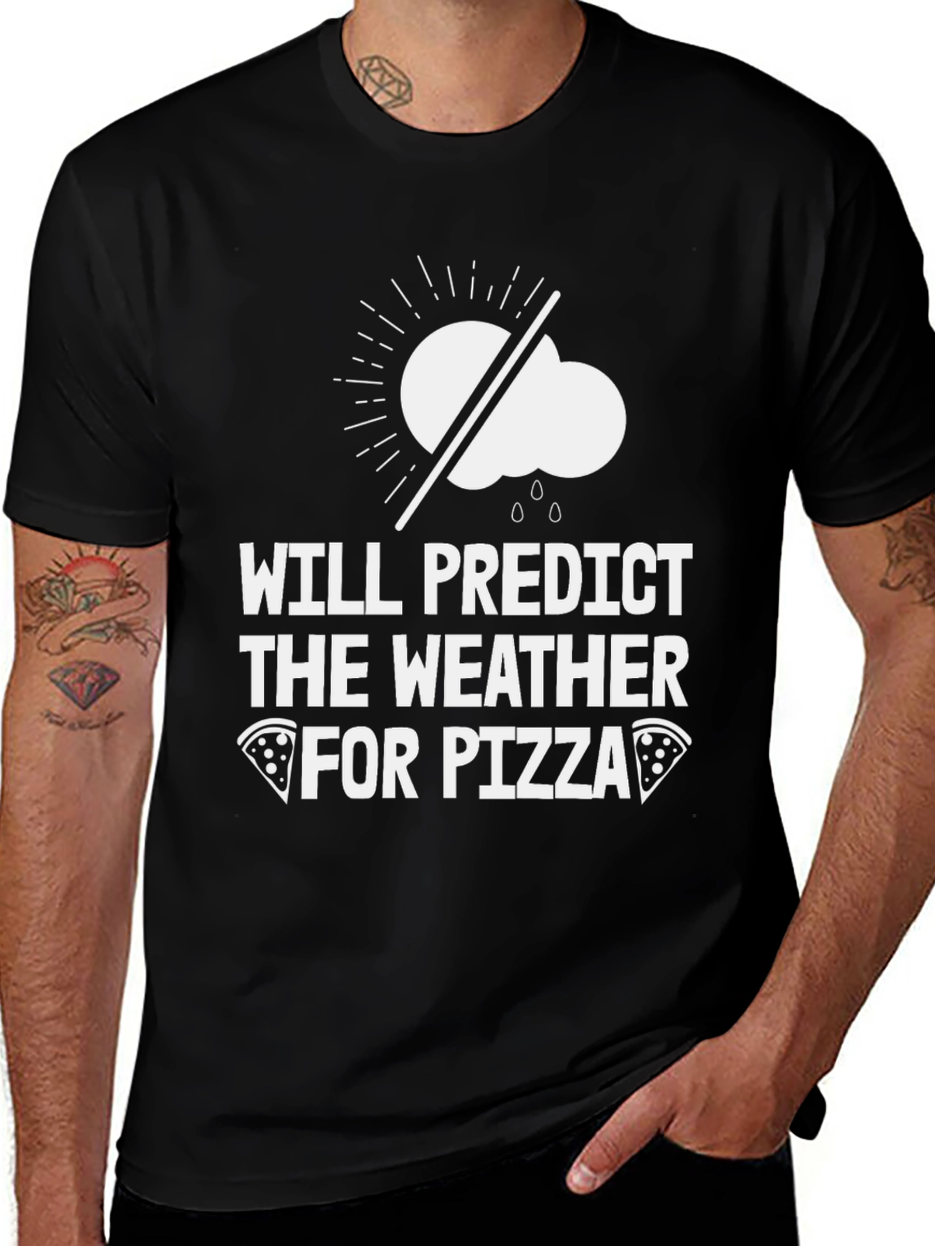 Variant 29 of Predict the Weather for Pizza T-Shirt