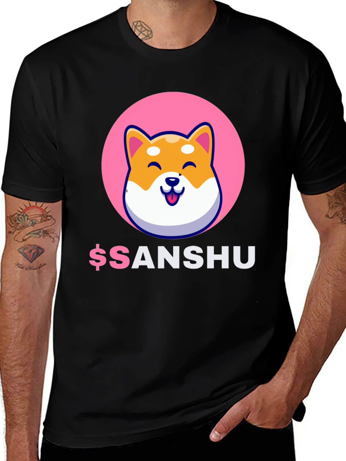 Sanshu Inu Crypto Meme T-Shirt