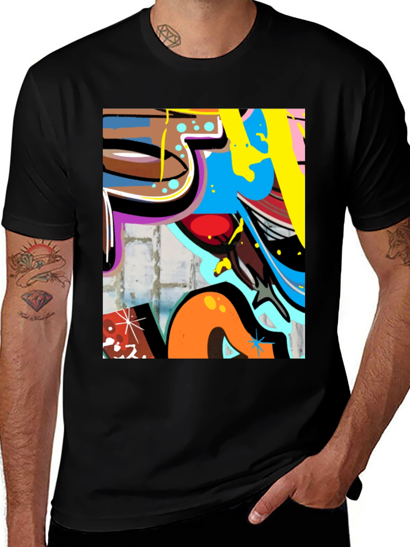 Variant 22 of Urban Graffiti Art T-Shirt - Bold Streetwear Style