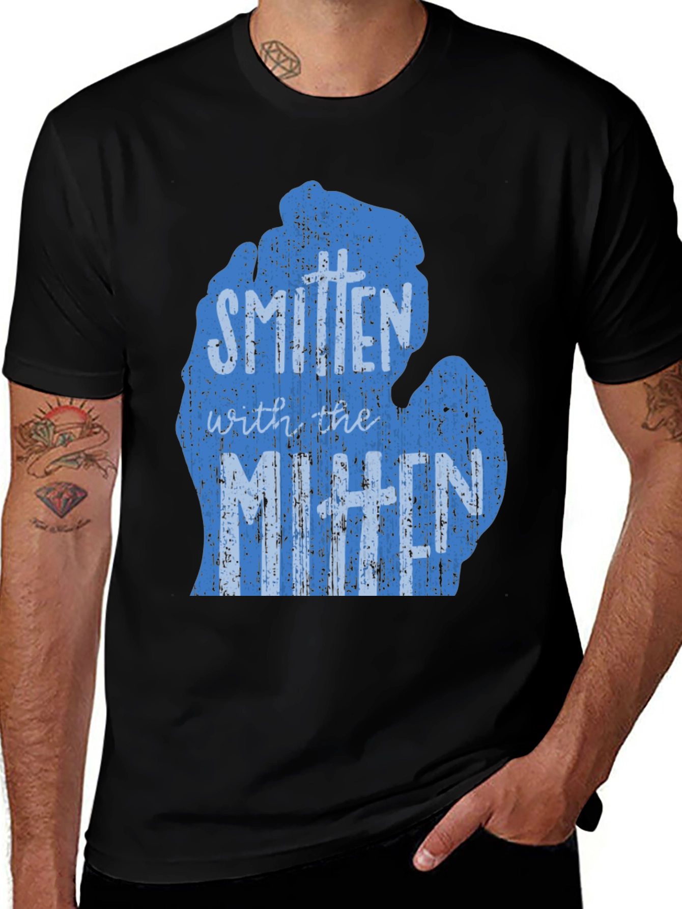 Smitten with the Mitten Michigan Graphic Tee