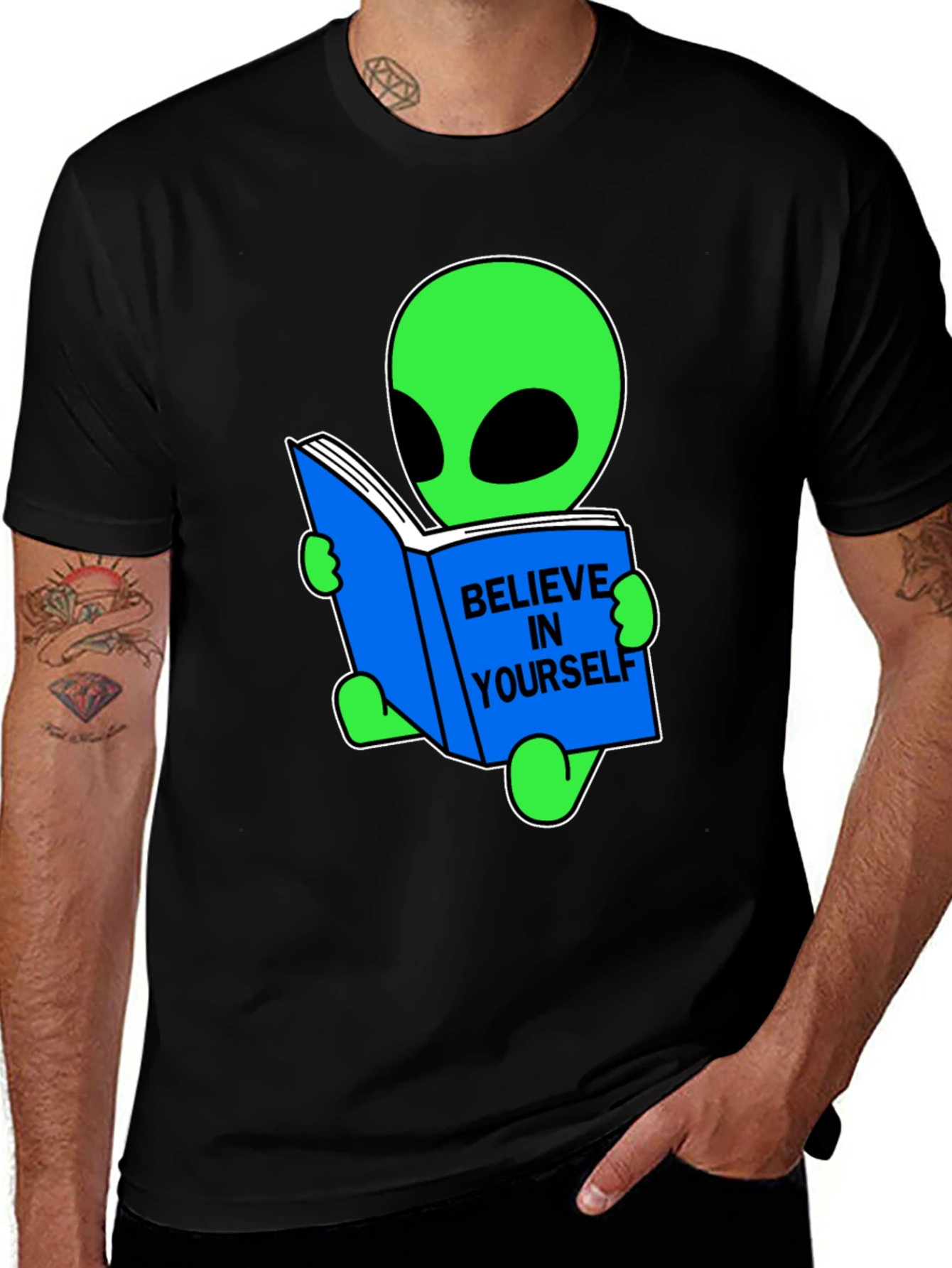Variant 22 of Believe In Yourself Alien T-Shirt