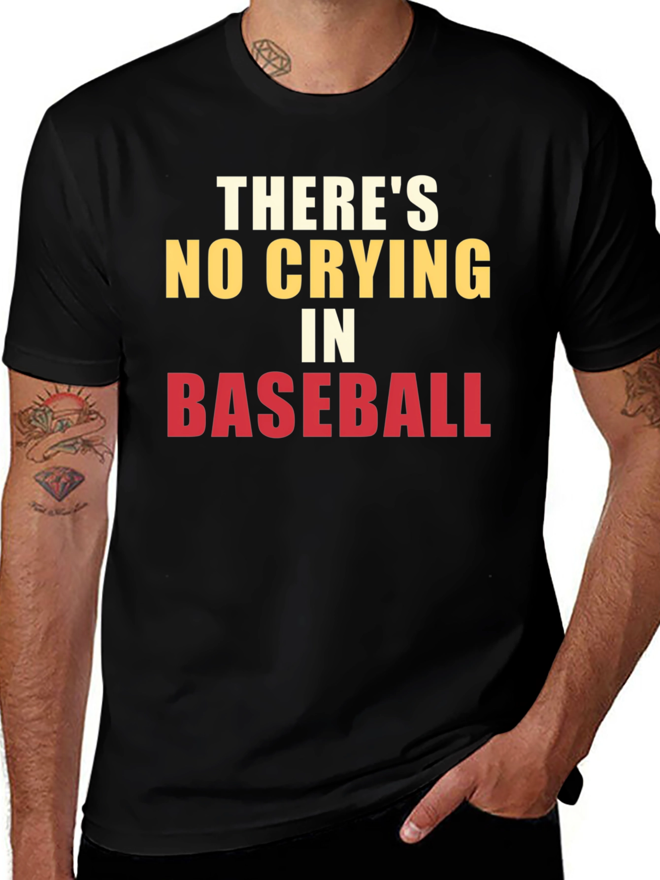 Variant 22 of There's No Crying in Baseball T-Shirt