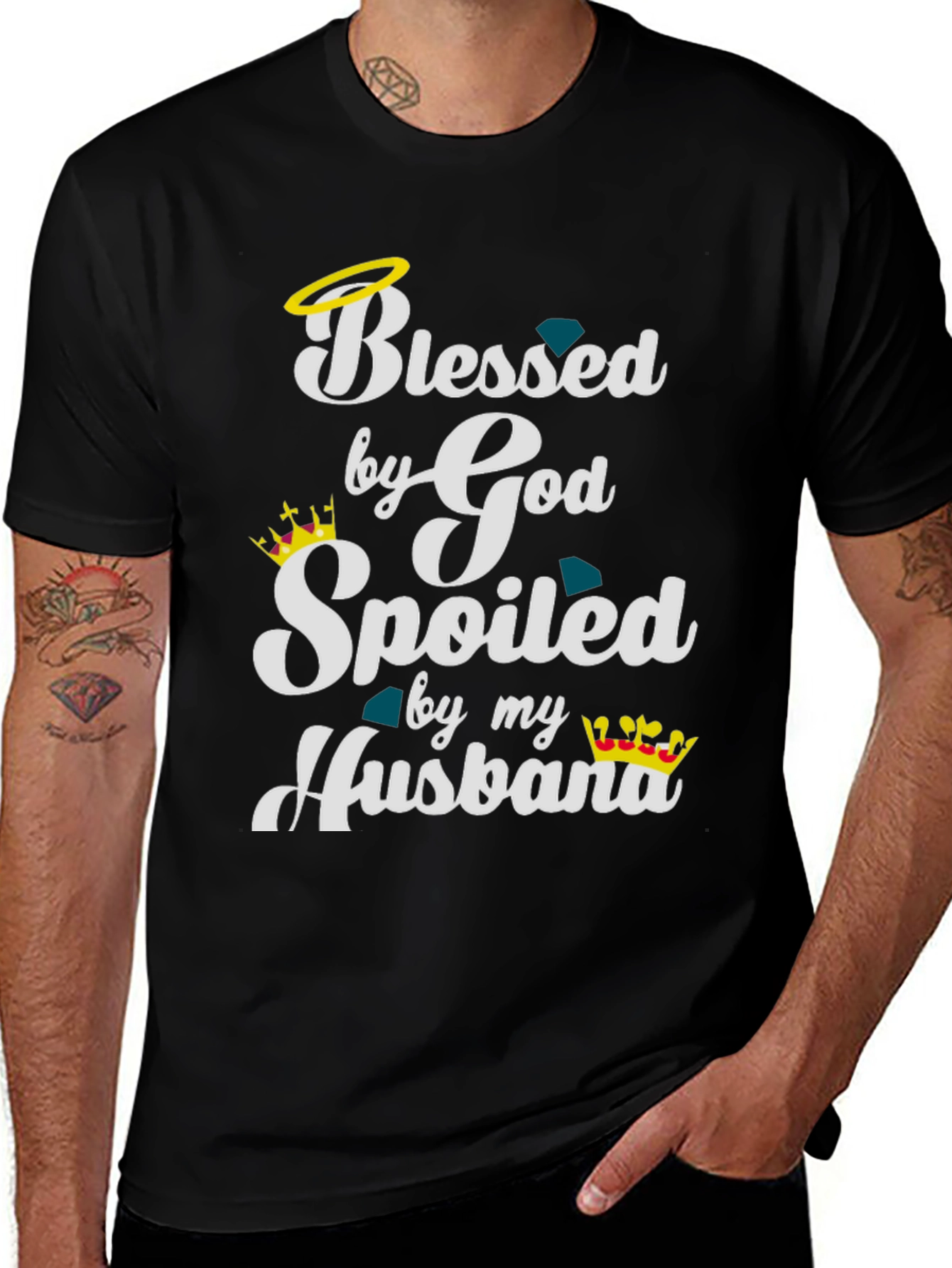 Variant 20 of Blessed Spoiled Husband T-Shirt