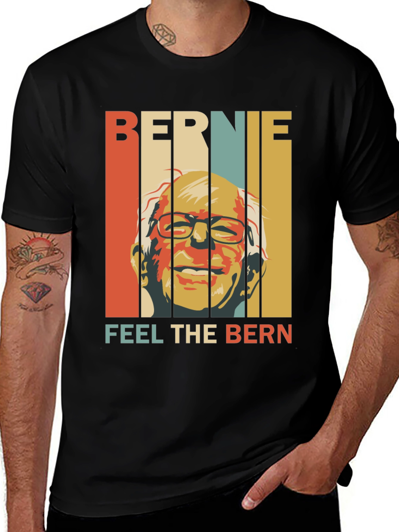 Variant 9 of Bernie Feel the Bern Retro T-Shirt
