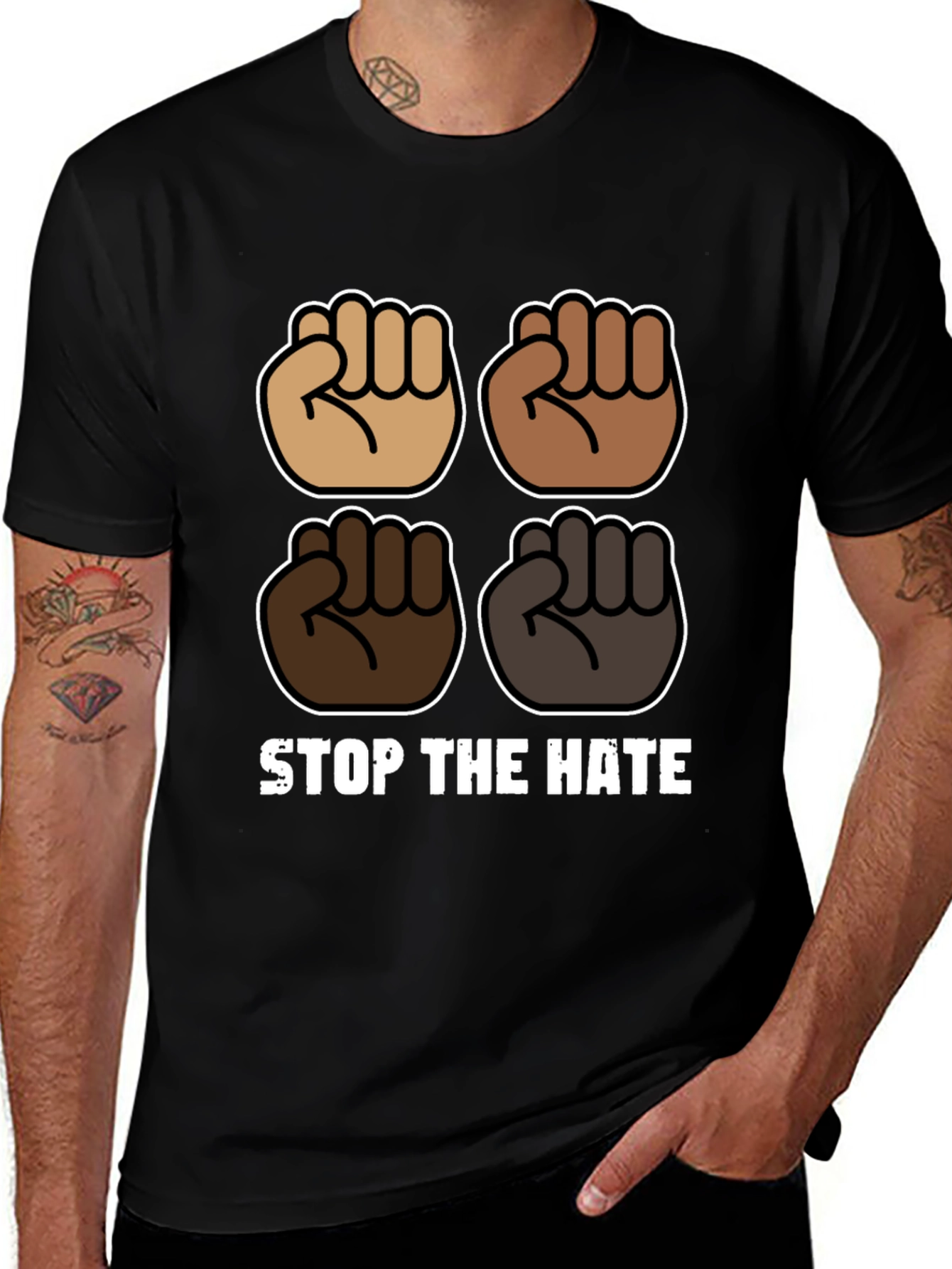 Stop The Hate Graphic T-Shirt