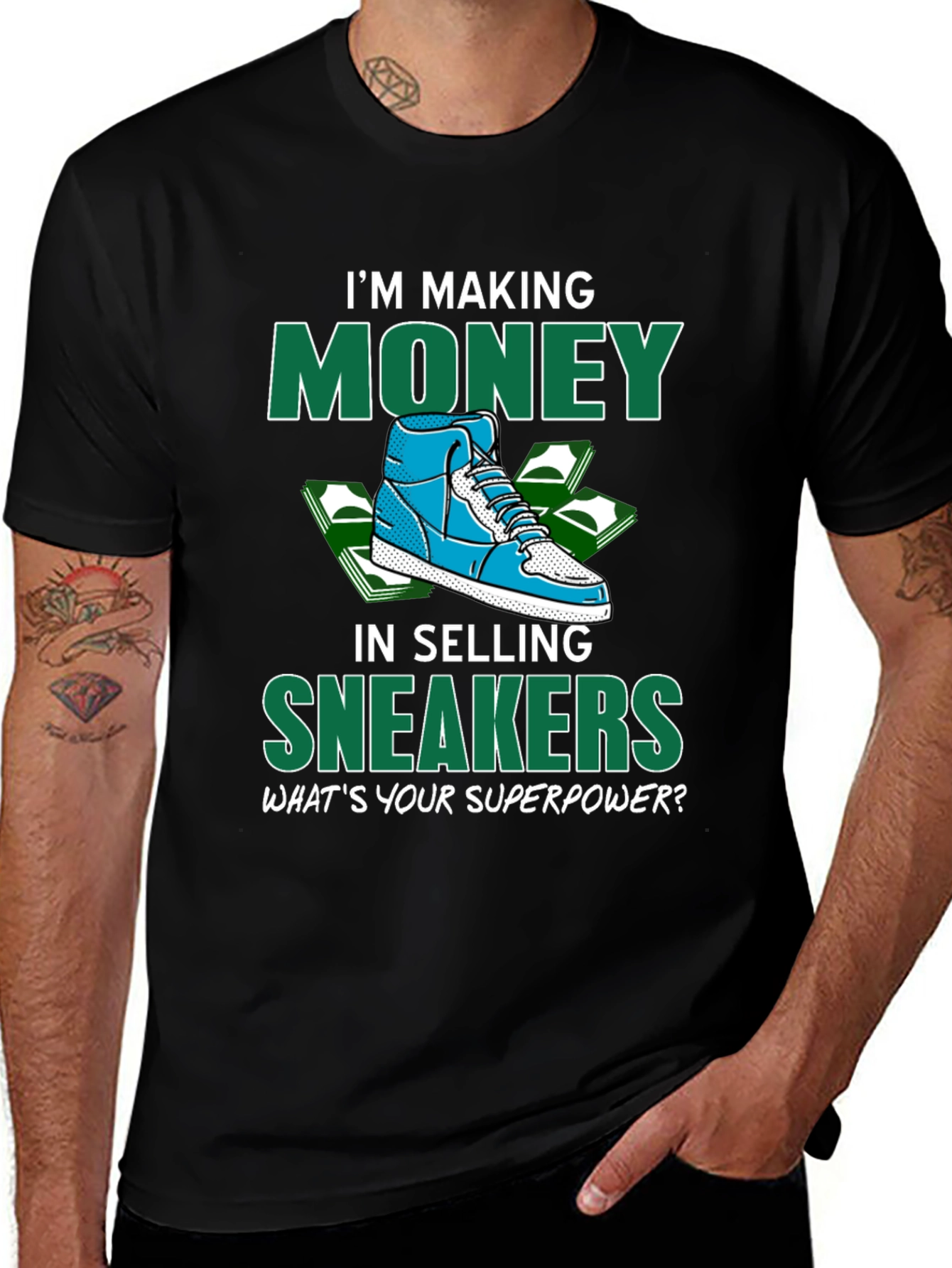 Variant 28 of Making Money Selling Sneakers Graphic T-Shirt