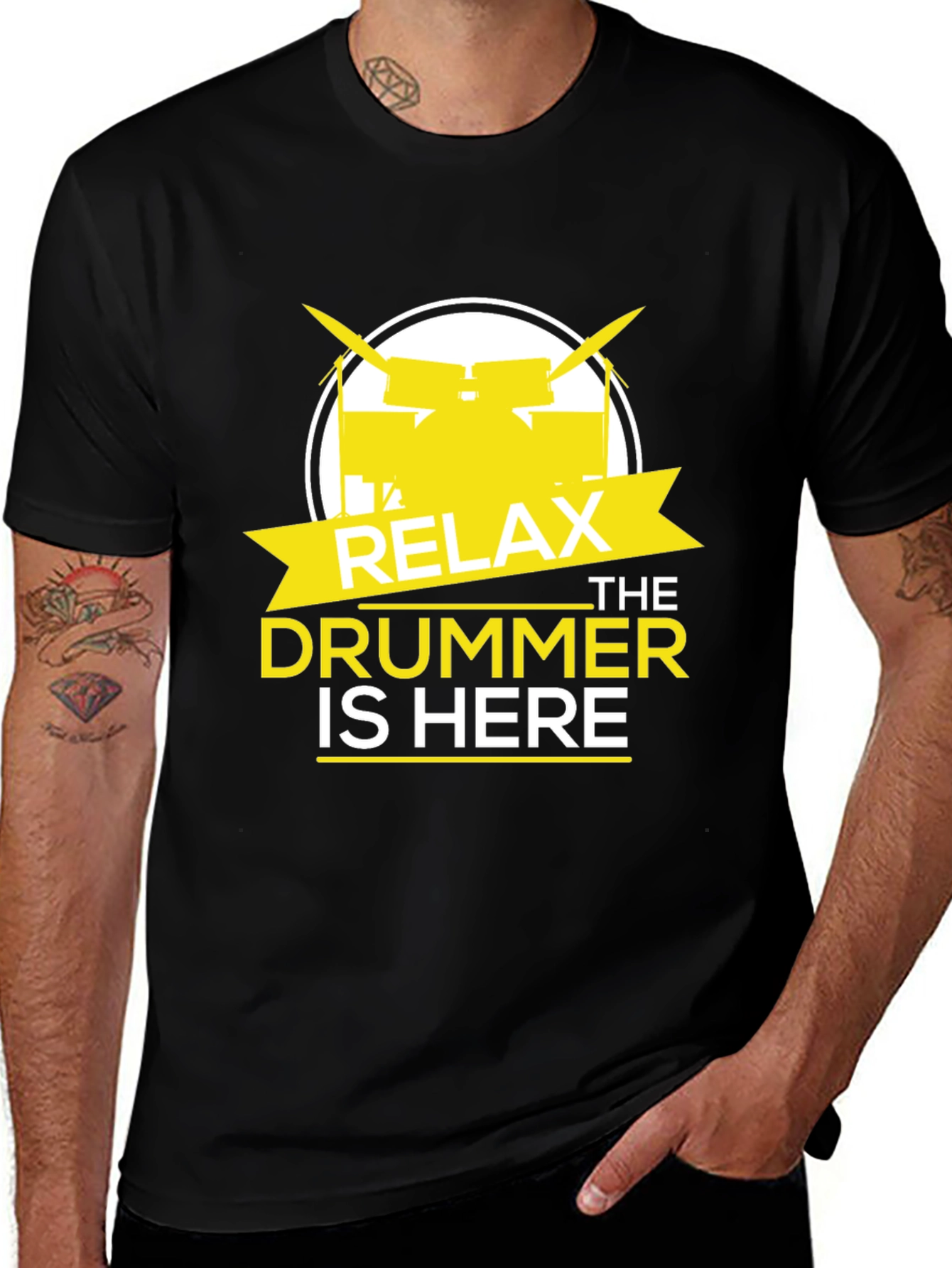 Variant 21 of Relax The Drummer Is Here T-Shirt
