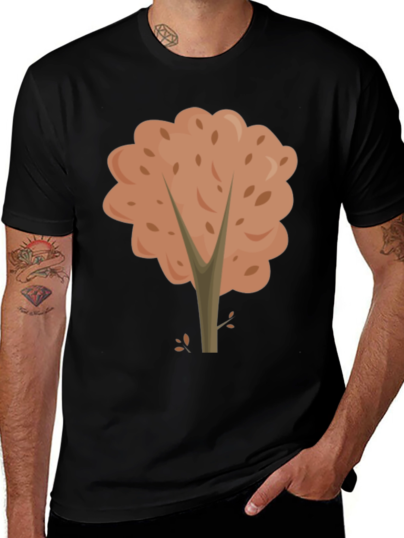 Variant 22 of Autumn Tree Graphic T-Shirt - Black