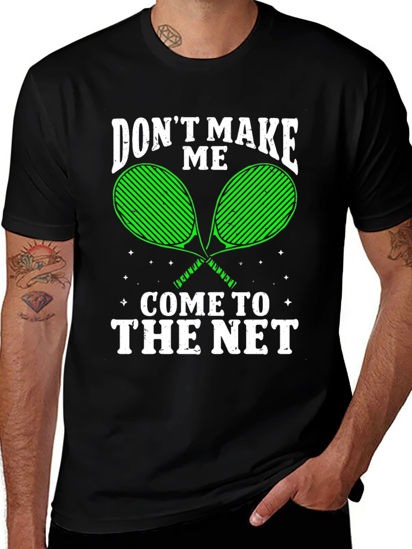 Variant 8 of Don't Make Me Come to The Net Tennis T-Shirt