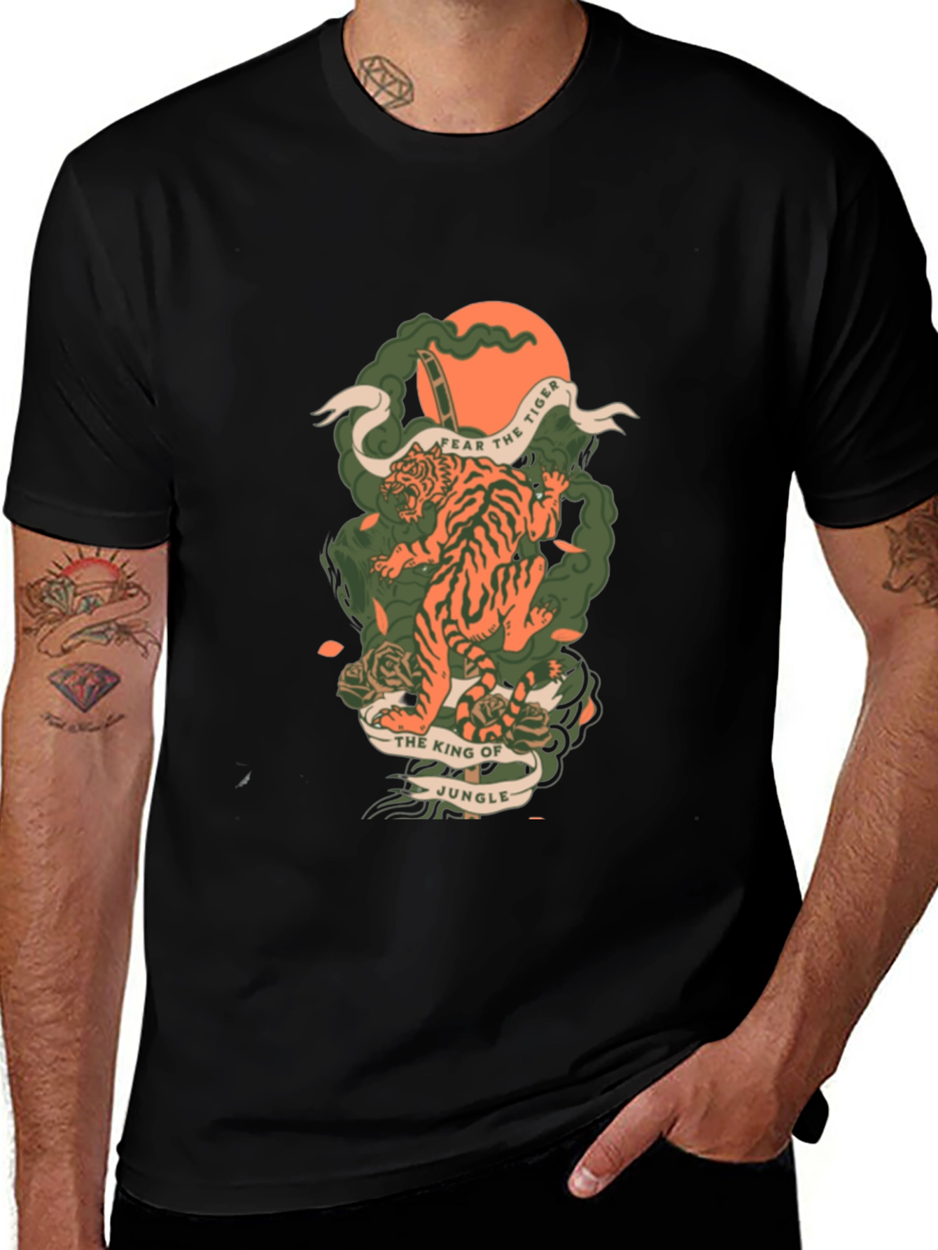 Variant 21 of Tiger Graphic Tee - King of the Jungle