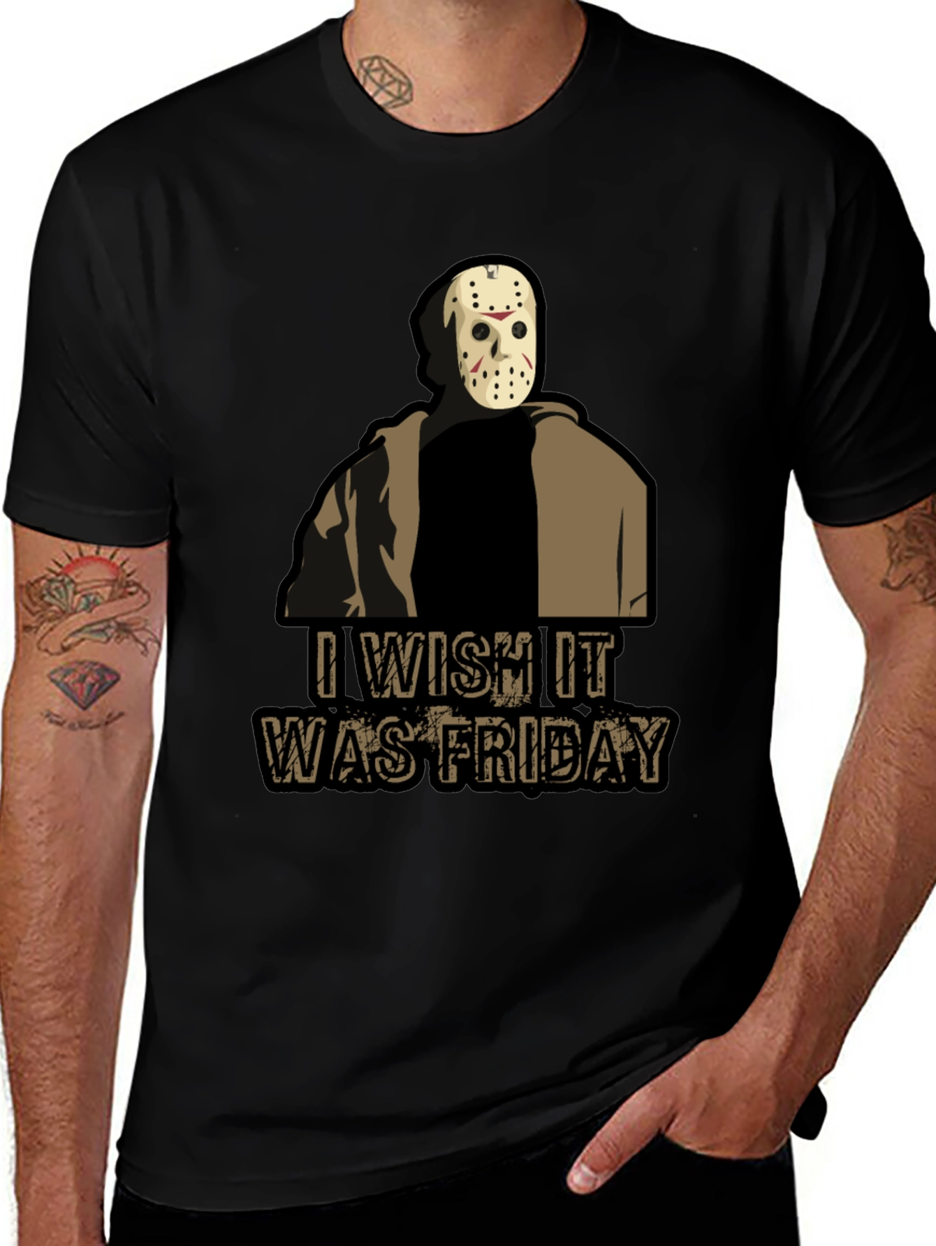 I Wish It Was Friday T-Shirt - Jason Mask Graphic Tee