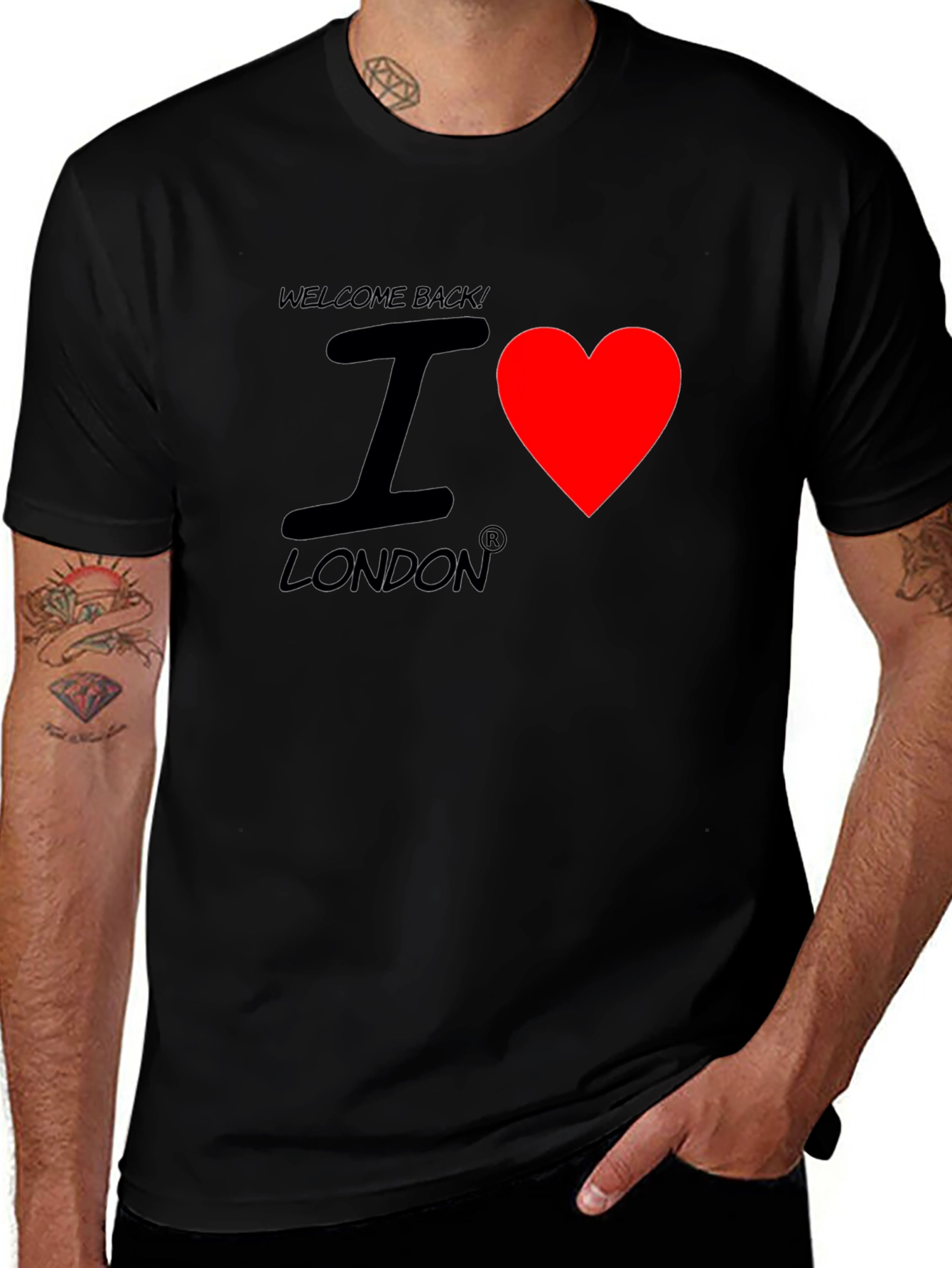 Variant 7 of I Love London - Men's Black T-Shirt
