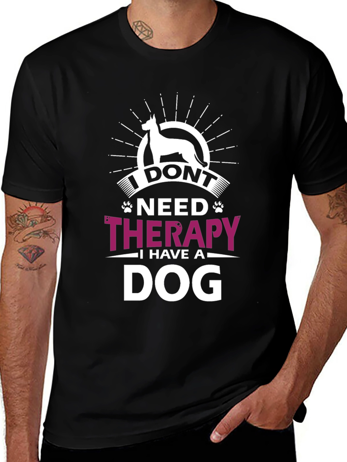 Variant 2 of I Don't Need Therapy, I Have A Dog T-Shirt