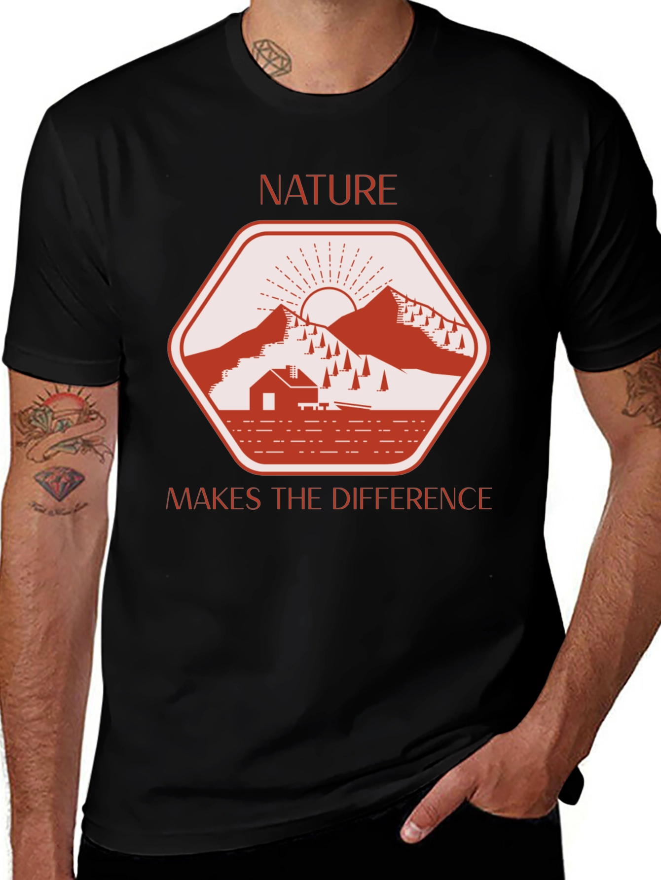 Variant 6 of Nature Makes the Difference Graphic T-Shirt