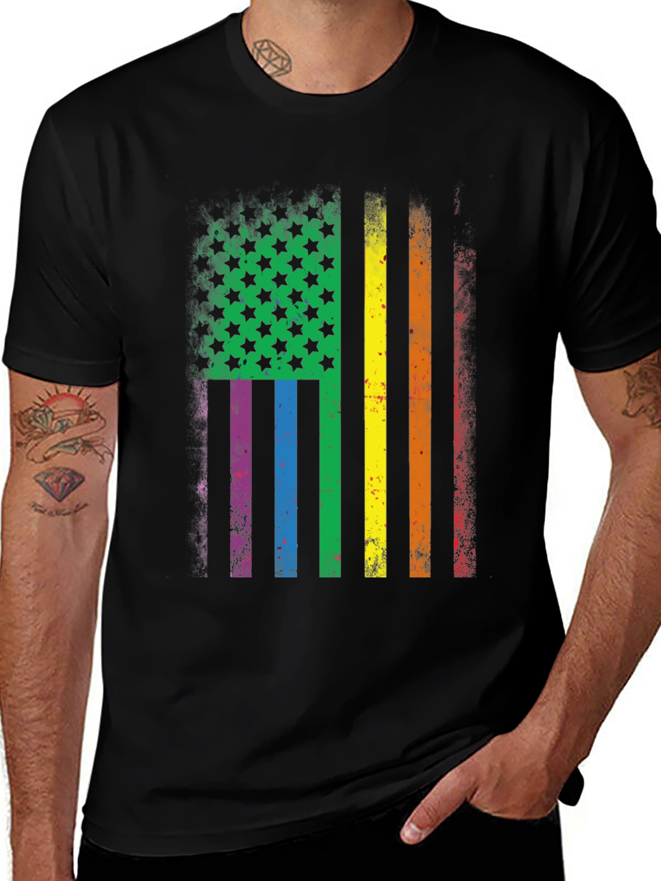 Pride Flag Graphic Tee