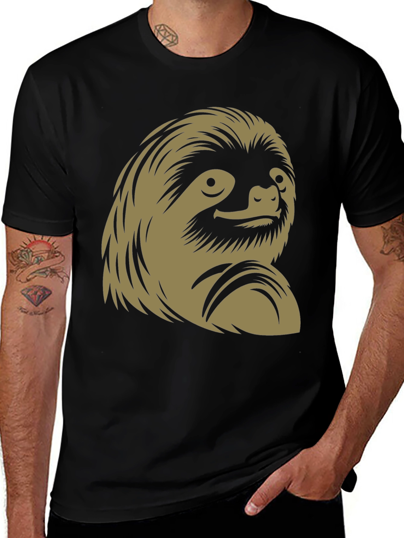 Variant 11 of Sloth Graphic T-Shirt - Relaxed Fit