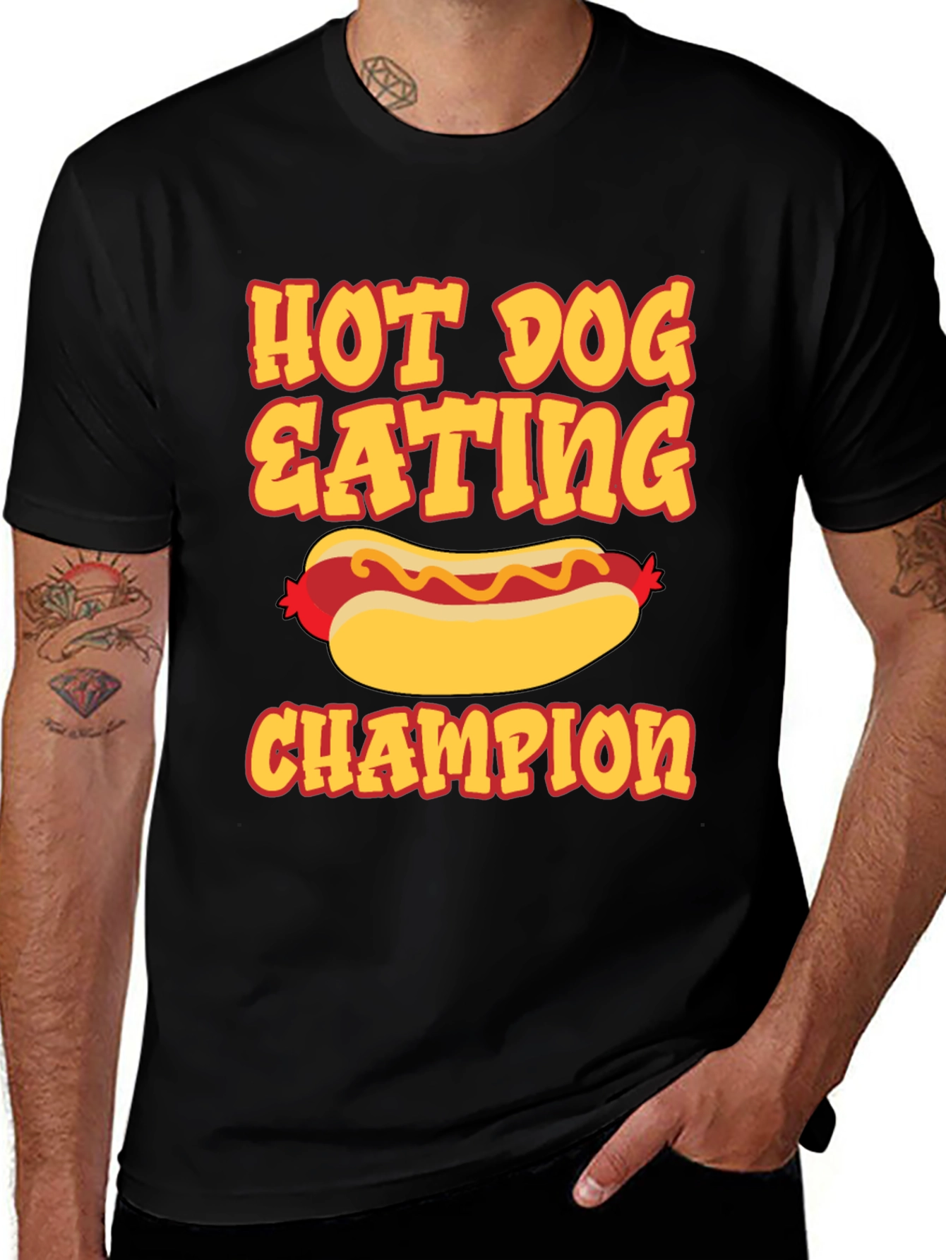 Variant 29 of Hot Dog Eating Champion Graphic Tee