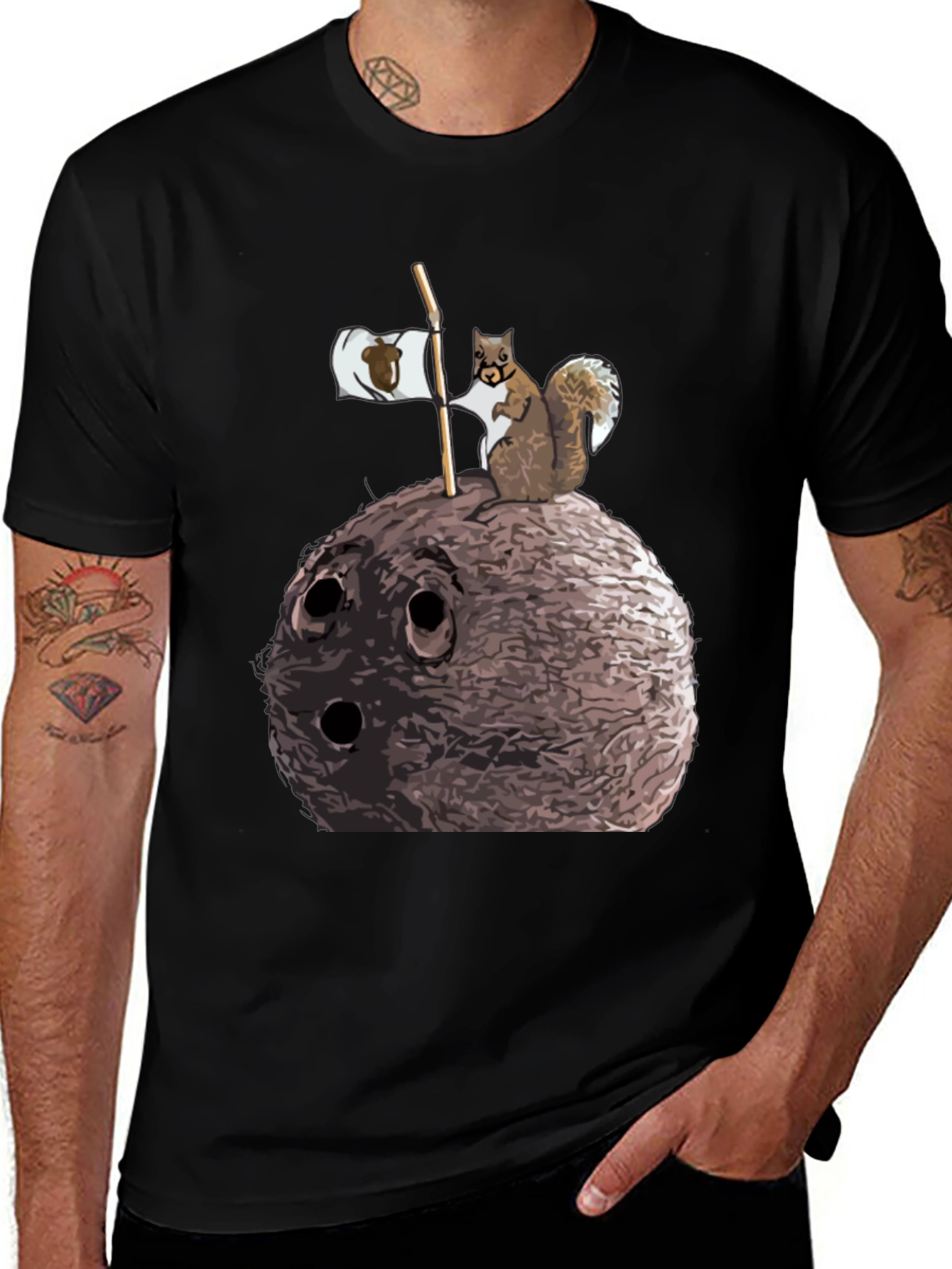 Variant 19 of Squirrel and Nut Graphic T-Shirt