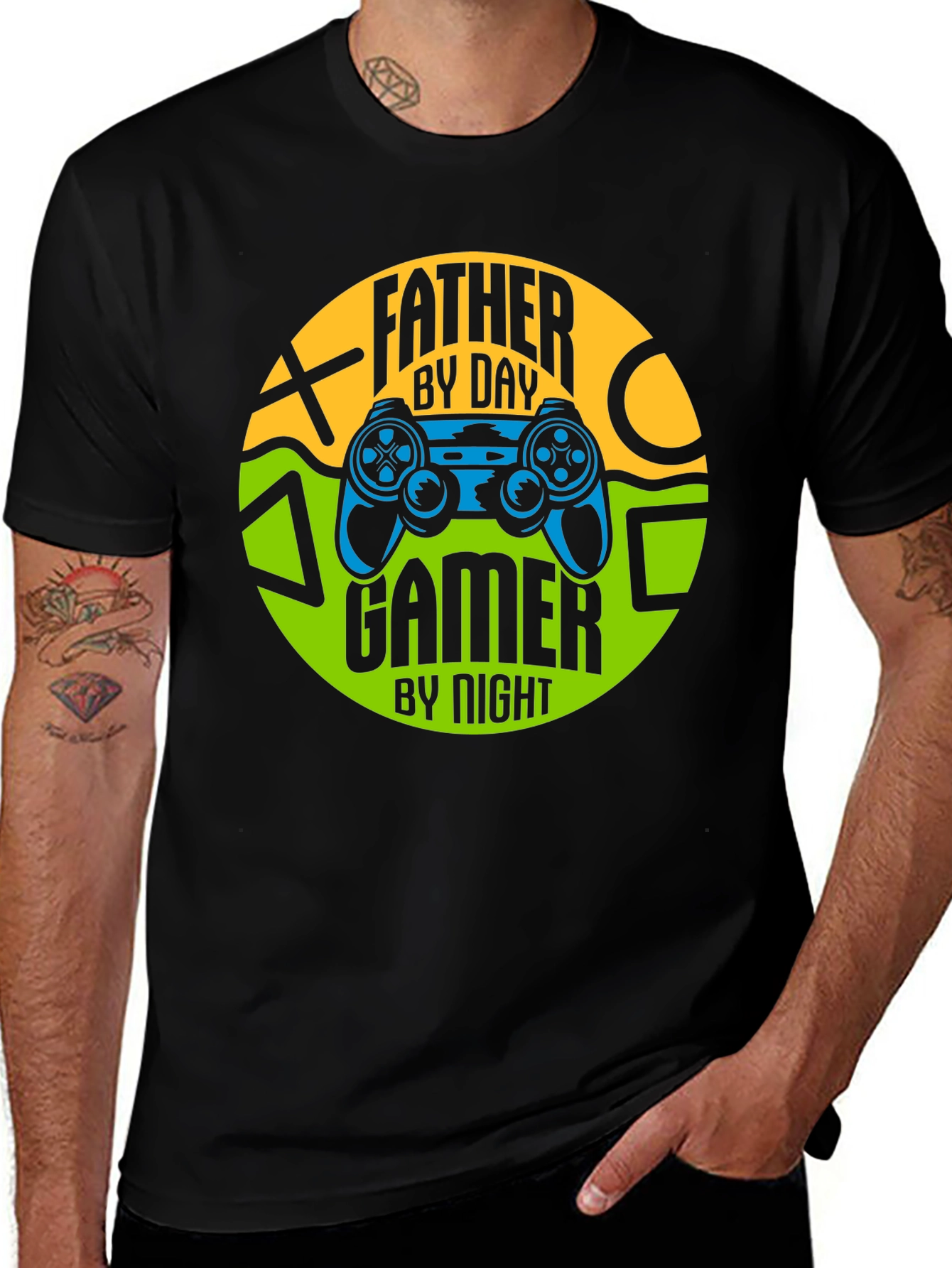 Variant 3 of Father by Day Gamer by Night T-Shirt