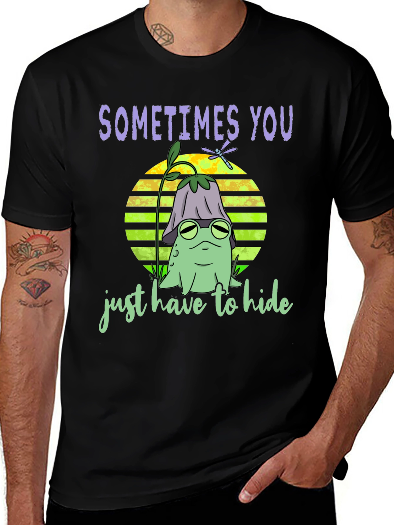 Variant 15 of Hide Frog Tee - Sometimes You Tee