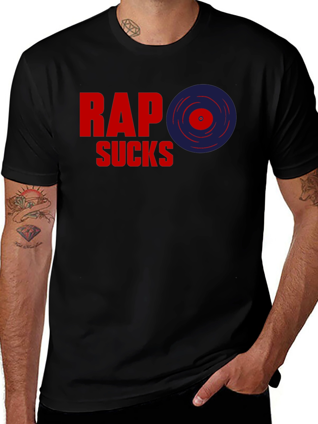 Variant 14 of Rap Sucks T-Shirt - Anti-Rap Statement Tee