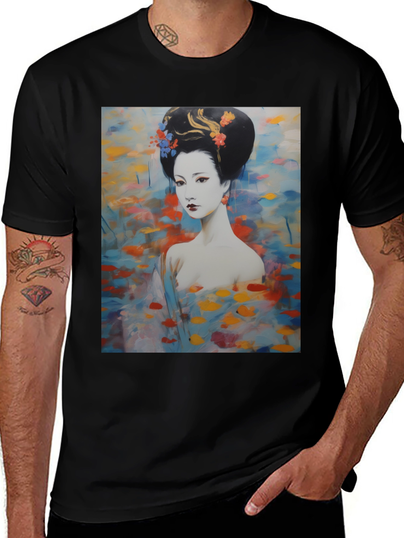 Variant 9 of Geisha Art Graphic Tee - Stylish Unisex T-Shirt
