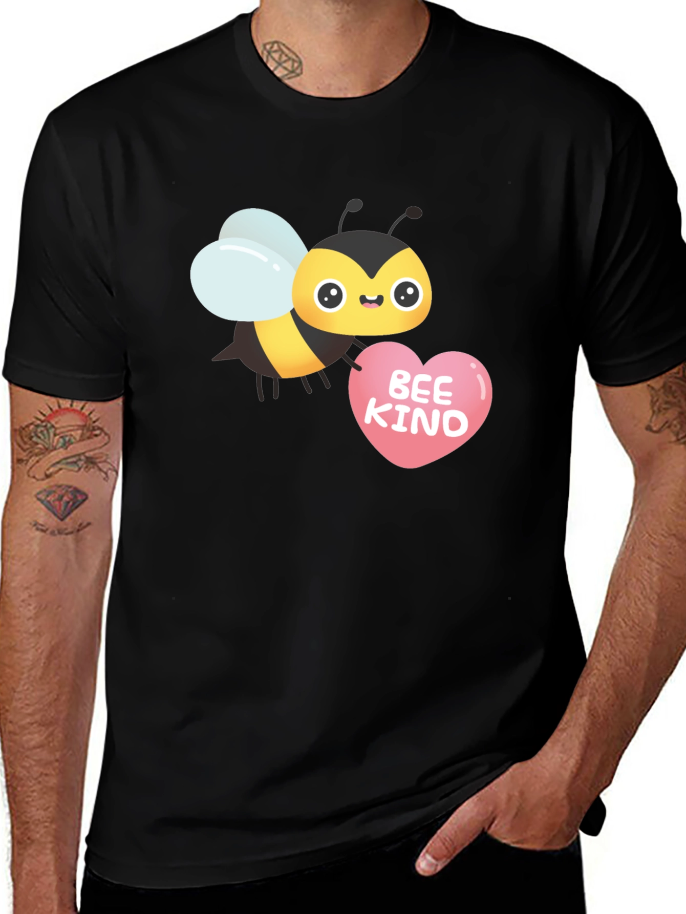 Variant 30 of Bee Kind Graphic Tee - Cute Honeybee T-Shirt