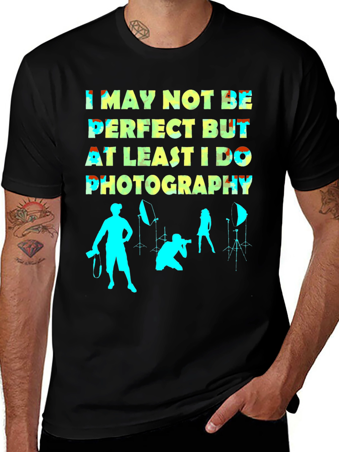 Variant 22 of Funny Photography T-Shirt - Not Perfect