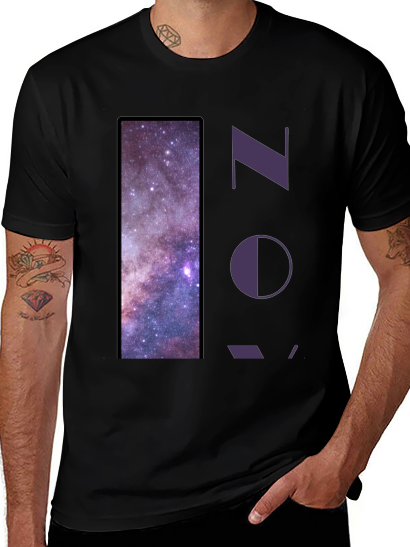 Variant 16 of Nebula Print Graphic Tee - Stylish Unisex T-Shirt