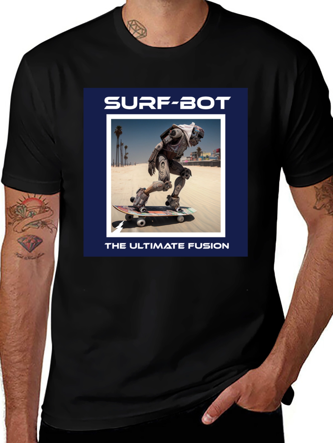 Variant 2 of Surf-Bot T-Shirt: The Ultimate Fusion