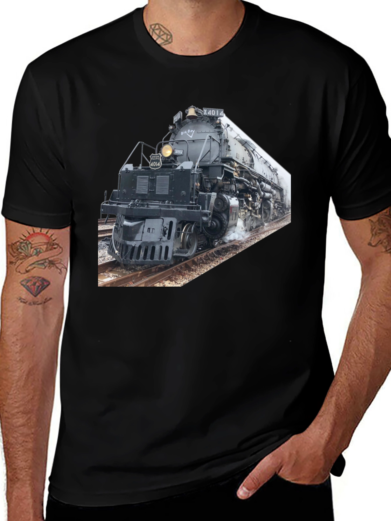 Big Boy Train T-Shirt - Railroad Locomotive Tee