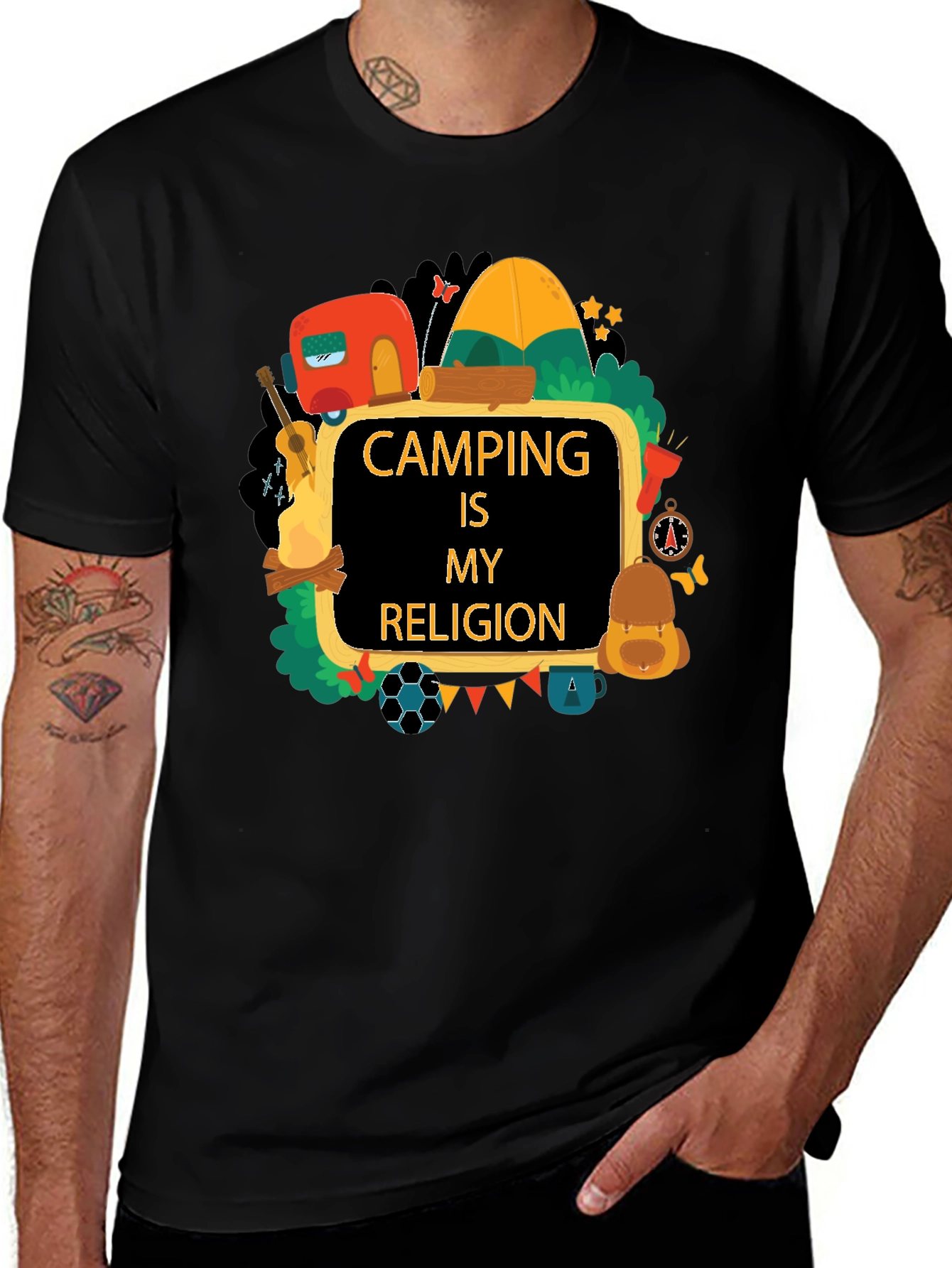 Variant 5 of Camping Is My Religion Graphic T-Shirt