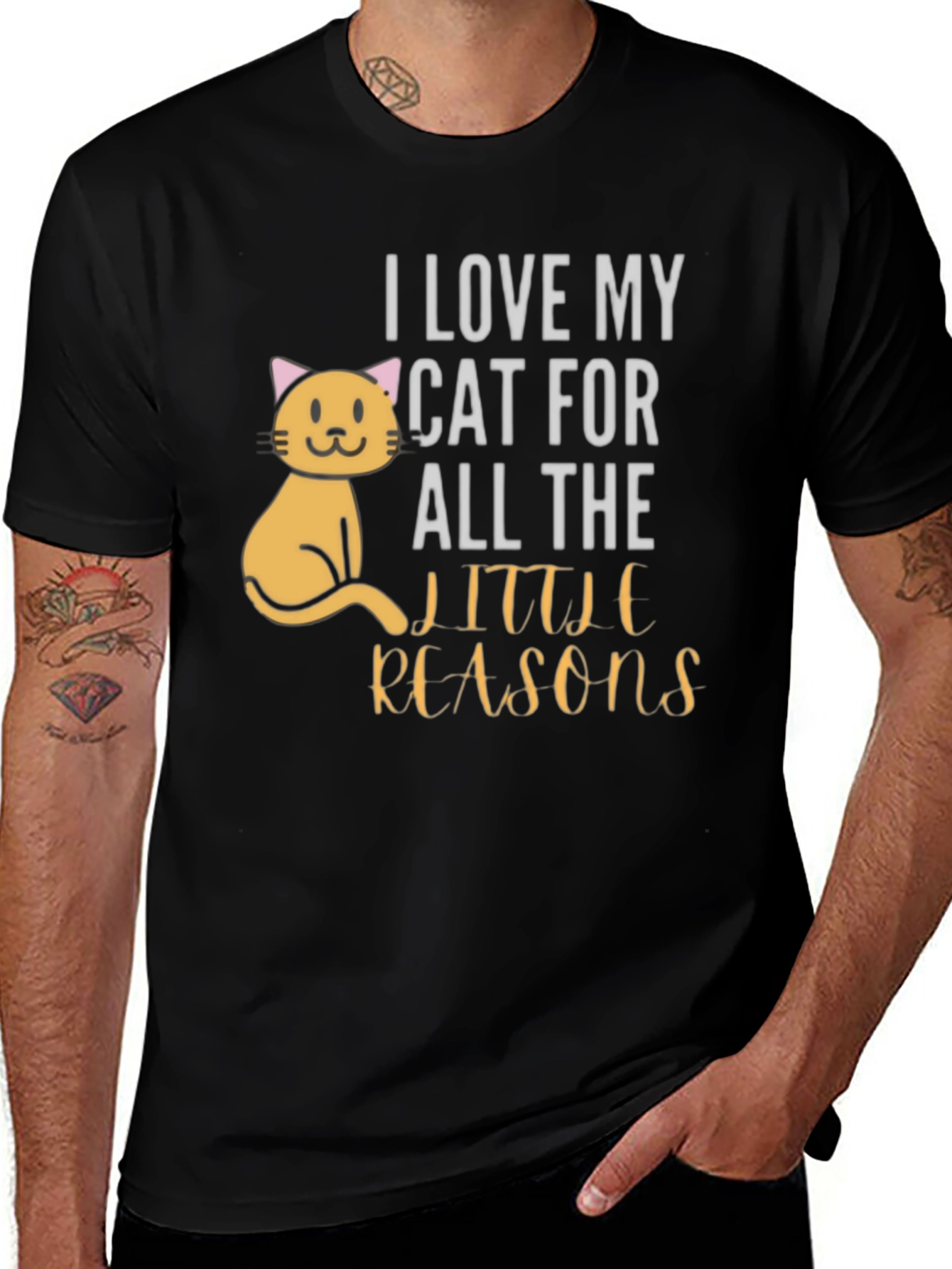 Variant 18 of I Love My Cat T-Shirt