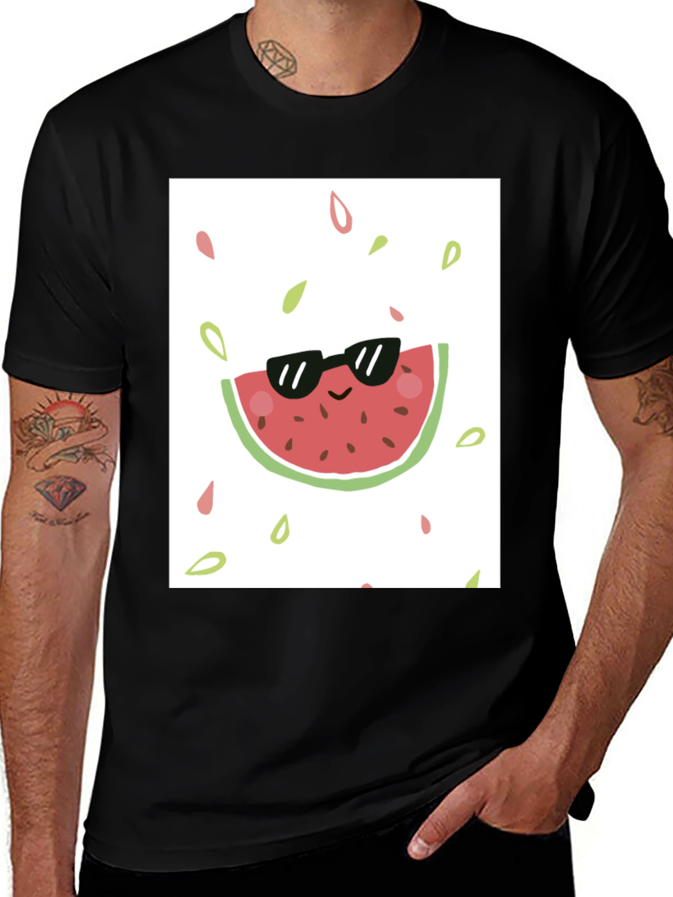 Variant 18 of Cool Watermelon Graphic Tee - Summer Vibes!