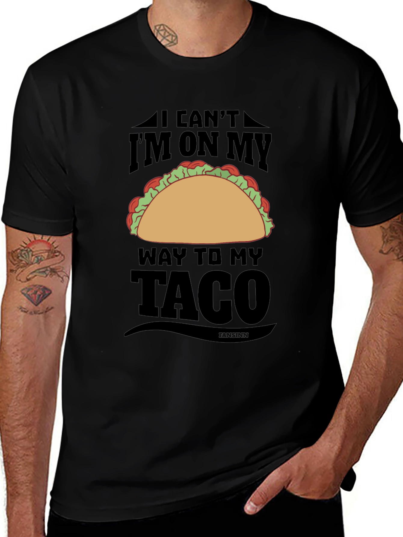 Variant 20 of Men's I'm On My Way To My Taco T-Shirt