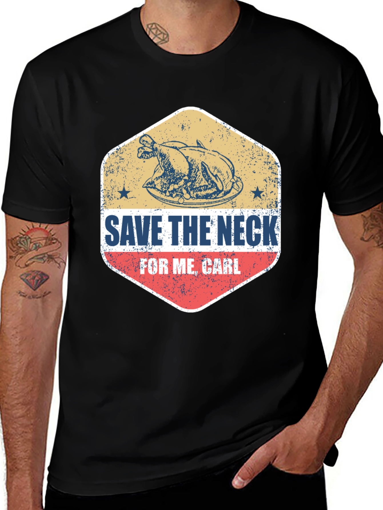Save The Neck For Me Carl Thanksgiving T-Shirt
