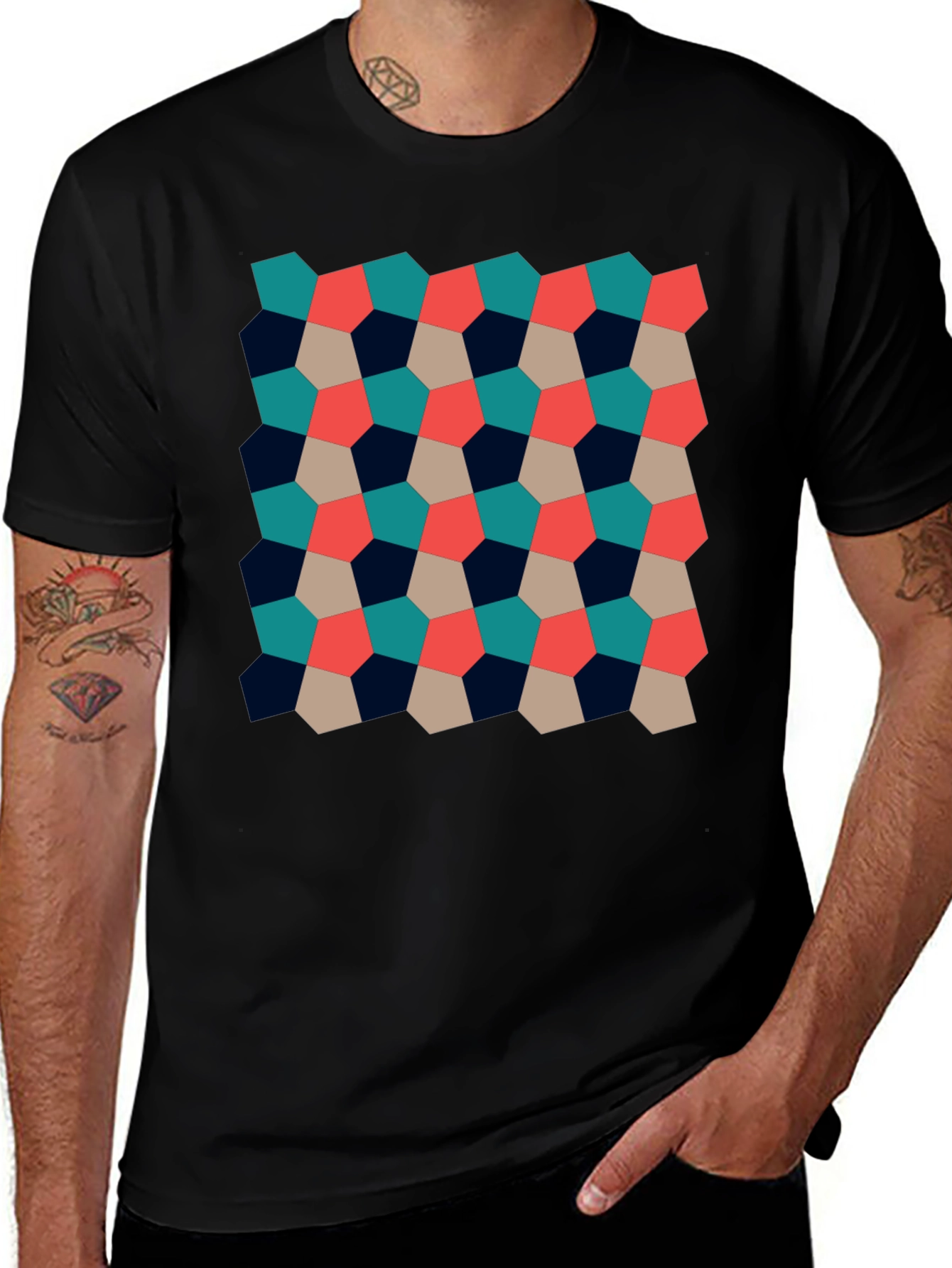 Variant 4 of Geometric Pattern Tee
