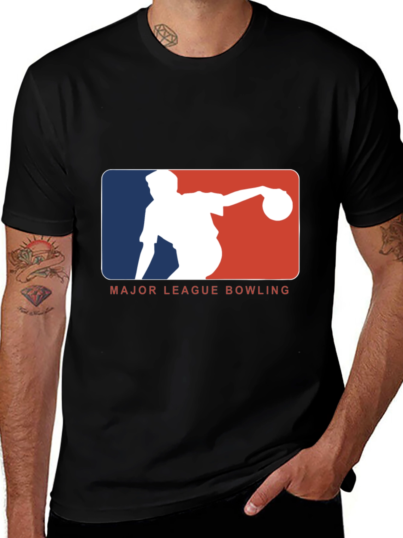 Variant 10 of MLB Bowling Black T-Shirt